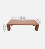 Lustre Teak Wood Centre Table In Teak Finish
