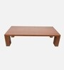 Lustre Teak Wood Centre Table In Teak Finish