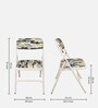 Lux Metal Folding Chair in White Colour