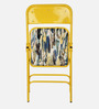 Lux Metal Folding Chair in Yellow Colour