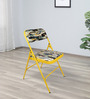 Lux Metal Folding Chair in Yellow Colour