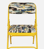 Lux Metal Folding Chair in Yellow Colour
