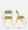 Lux Metal Folding Chair in Yellow Colour