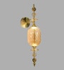 Luxe Amber Crystal Wall Light   Elegant Contemporary Sconce