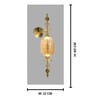 Luxe Amber Crystal Wall Light   Elegant Contemporary Sconce