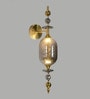 Luxe Amber Crystal Wall Light   Elegant Contemporary Sconce