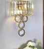 Luxe Crystal Wall Light   Elegant Droplet Design with Reflective Finish