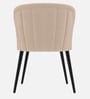 Luxe Curve Accent Dining Chair In Ivory Colour