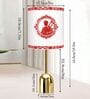 Luxe Dome Gold Table Lamp with Indian Art Shade