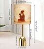 Luxe Dome Gold Table Lamp with Mother's Embrace Shade