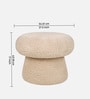 Luxe Kids Pouffe Stool In Sand Beige Colour Luxe Kids Pouffe Stool In Sand Beige Colour