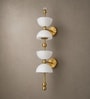Luxe Gold Vertical 4-Light Wall Sconce