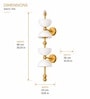 Luxe Gold Vertical 4-Light Wall Sconce