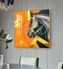 Luxe Horse Glass Finish Square Wall Art