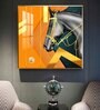 Luxe Horse Glass Finish Square Wall Art