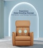 Luxe Leatherette 1 Seater Motorized Recliner With Massager In Brown Colour