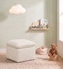 Luxe Lift Ottoman In Ivory Colour