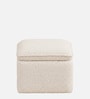 Luxe Lift Ottoman In Ivory Colour