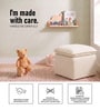 Luxe Lift Ottoman In Snow White Colour