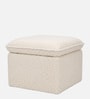 Luxe Lift Ottoman In Snow White Colour