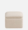 Luxe Lift Ottoman In Snow White Colour