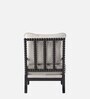 Luxe Linen Fabric Lounge Chair in Off White Colour