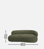 Luxe Lounge Boucle 3 Seater Sofa In Olive Green Colour