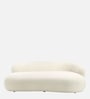 Luxe Lounge Boucle 3 Seater Sofa In White Colour