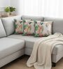 Luxe Metallic Tropical Cushion Cover (Set Of 3)