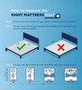 Luxe SmartGrid 8 inch HR Foam Queen Size Mattress with Grid Layer in White Colour