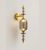 Luxe Smoke Crystal Wall Light   Sophisticated Modern Sconce