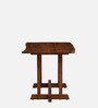 Luxe Solid Wood 4 Seater Dining Table in Natural And Charcoal Finish