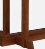 Luxe Solid Wood 4 Seater Dining Table in Natural And Charcoal Finish