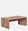 Luxe Solid Wood Coffee Table in Beige Colour