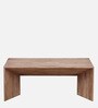 Luxe Solid Wood Coffee Table in Beige Colour