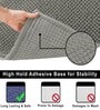 Grey Microfibre Chenille Contour  47x47 cm Bath Mat