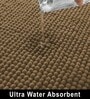 Chocolate Microfibre Chenille Contour  47x47 cm Bath Mat