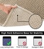 Beige Microfibre Chenille Contour  47x47 cm Bath Mat