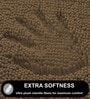 Chocolate Microfibre Chenille Contour  47x47 cm Bath Mat