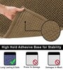 Chocolate Microfibre Chenille Contour  47x47 cm Bath Mat