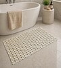 Grey Rubber Ibija Pattern 40x70 cm Shower Mat