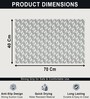 Silver Rubber Ibija Pattern 40x70 cm Shower Mat