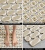Grey Rubber Ibija Pattern 40x70 cm Shower Mat