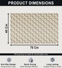 Grey Rubber Ibija Pattern 40x70 cm Shower Mat