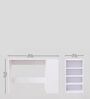 Luxio Study Table In White Colour