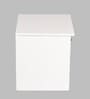 Luxnest Bedside Table In White Enamel Finish