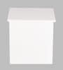Luxnest Bedside Table Set Of 2 In White Enamel Finish