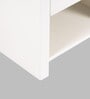 Luxnest Bedside Table Set Of 2 In White Enamel Finish