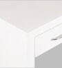 Luxnest Bedside Table Set Of 2 In White Enamel Finish