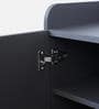 Luxora 2 Door Shoe Cabinet In Dark Grey Color